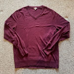 Burgundy Merona V-neck sweater